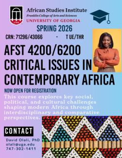 AFST 4200/6200, Critical Issues in Contemporary Africa
